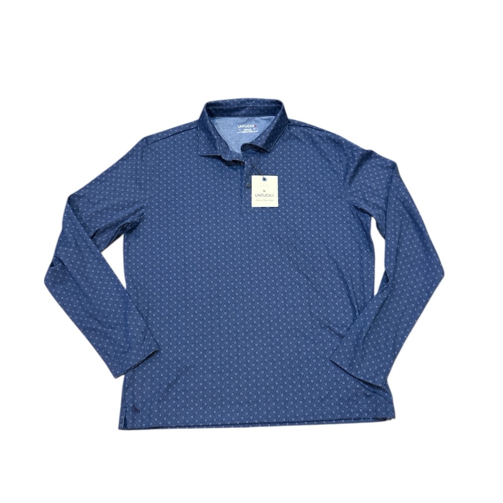 UNTUCKit‎ Men’s Size Medium Beaux Lattice Print Long Sleeve NWT